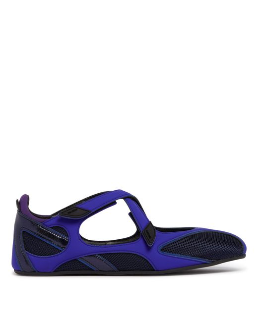 The Attico Blue Flat Floor 01 Ballerinas