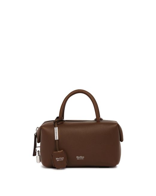 Max Mara Brown Holdall Small Bauletto Bag