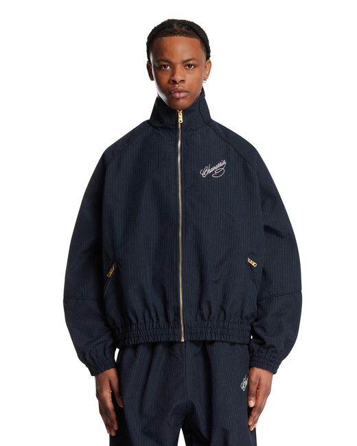 Willy Chavarria Blue Ruff Rider Track Jacket for men