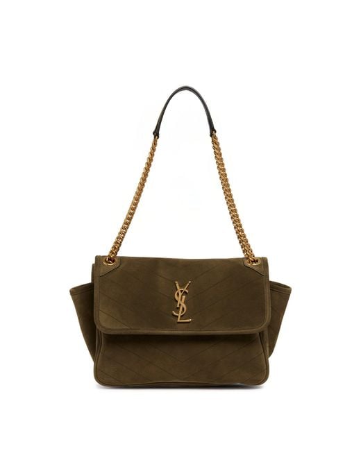 Saint Laurent Brown Niki Tripouch Bag