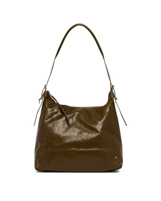 Lemaire Brown Belted Hobo Bag