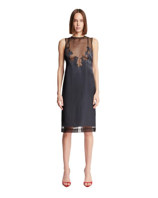 JULIE KEGELS Blue Cut-Out Lace Dress