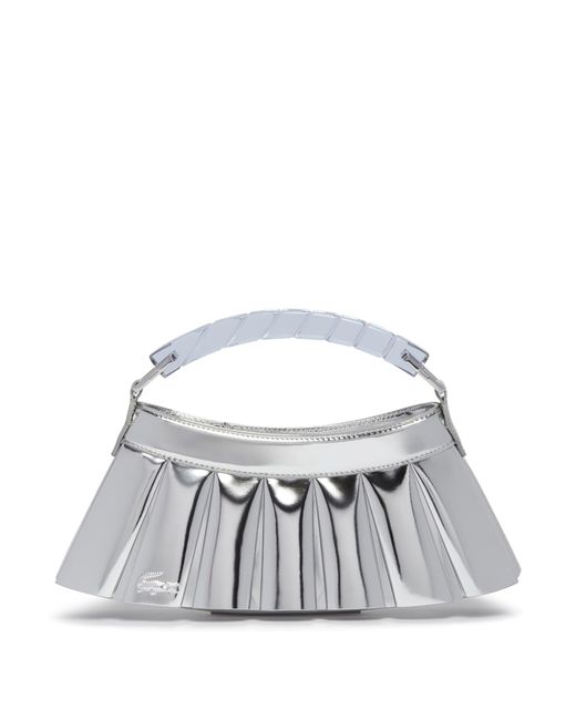 Lacoste White H Lenglen Runway Mirror Effect Leather Wallet