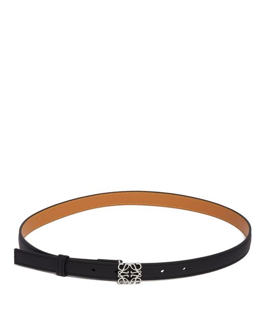 Loewe Brown Anagram Leather Belt