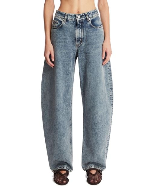 Alaïa Blue Rounded Denim Jeans