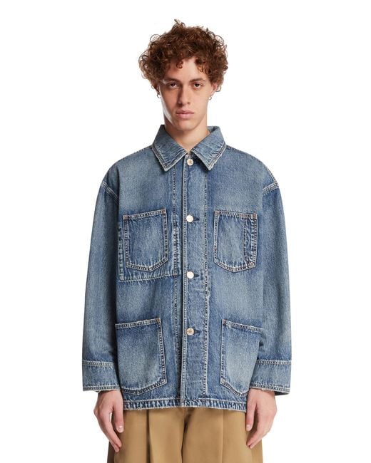NEEDBY VINTAGE Blue Nikko Denim Jacket for men