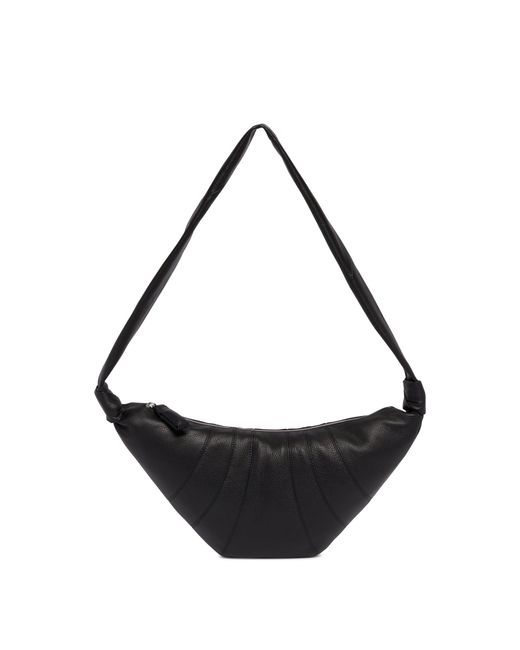 Lemaire Black Medium Croissant Bag for men