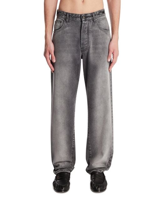 DARKPARK Gray Five-Pocket Jeans for men