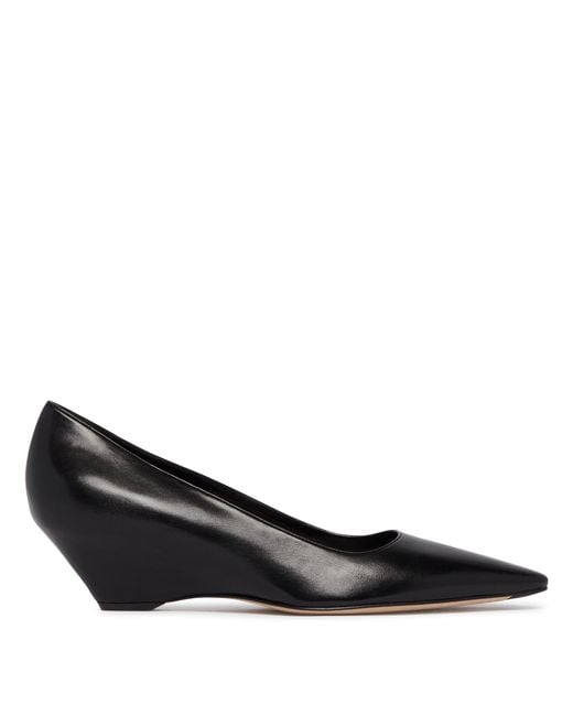 The Row Black Liisa Wedge Pumps