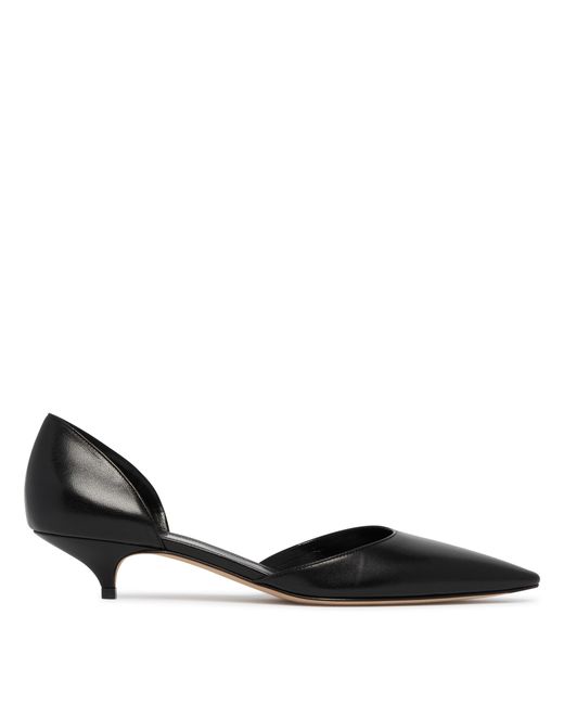 The Row Black Liisa Kitten Dorsay Pumps