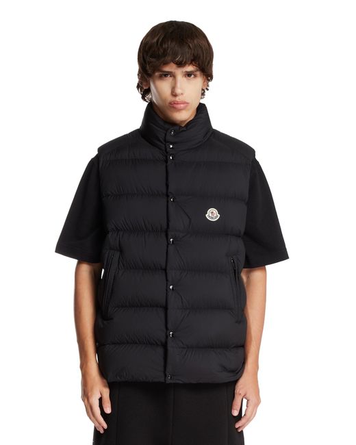 Moncler Black Tibb Padded Gilet for men