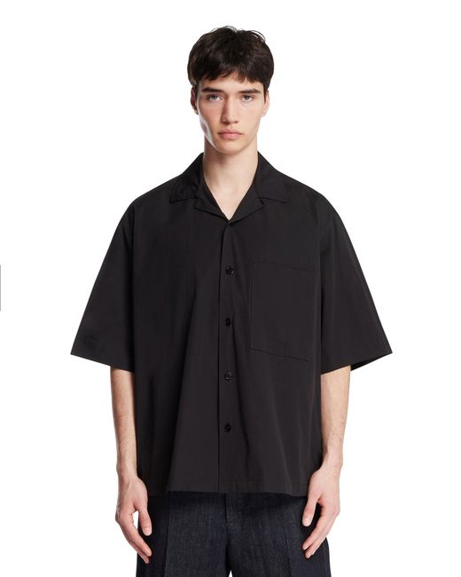 Jil Sander Black Cotton Shirt for men