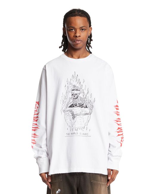 Gallery Department White The World Is Ours T-Shirt for men