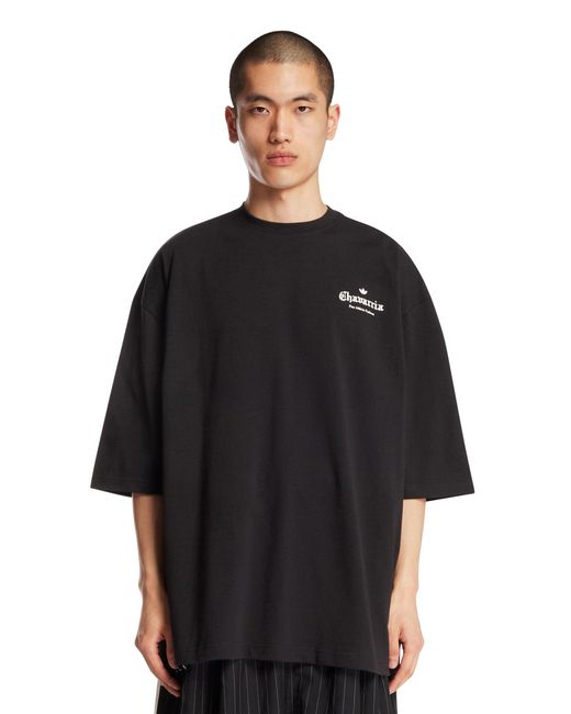 Adidas Originals Black X Willy Chavarria Logo T-Shirt for men