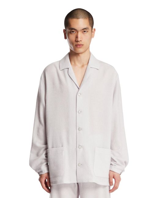 God's True Cashmere White Affirmations Cashmere Night Shirt for men
