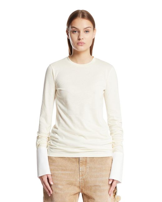 DARKPARK White Nora Long Sleeve T-Shirt