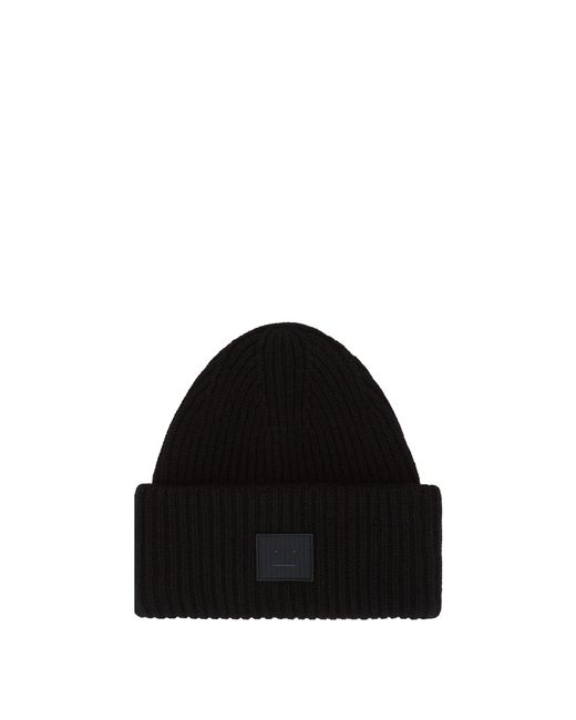 Cappello Con Logo Face Nero di Acne in Black da Uomo