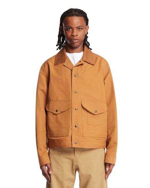 Junya Watanabe Brown Patchwork Effect Jacket for men