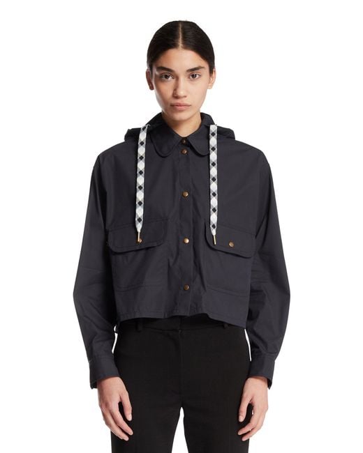 Moncler Black Short Jacket With Hood