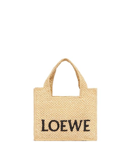Loewe Metallic Font Tote Small