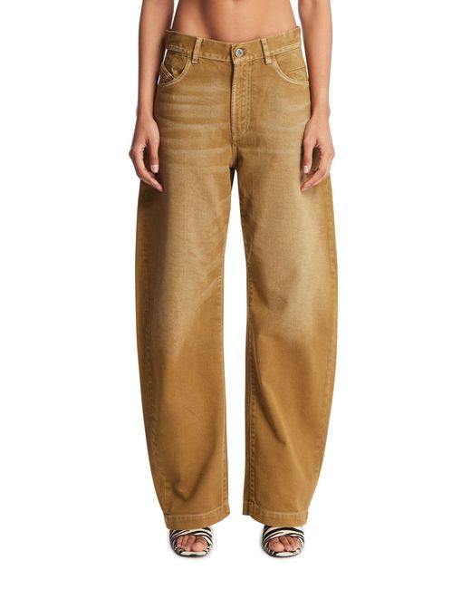 The Attico Natural Faded Fern Jeans