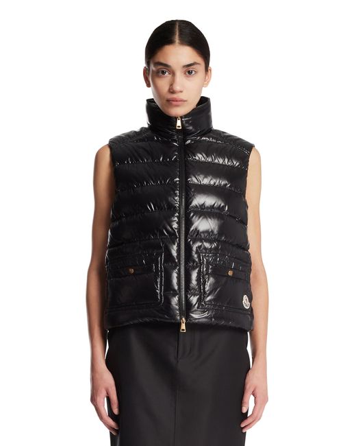 Moncler Black Frelon Padded Gilet