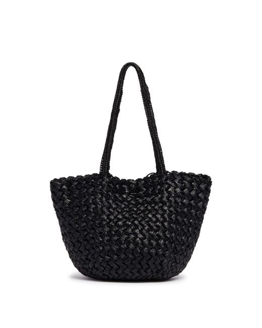 The Row Black Estelle Two Raffia Tote