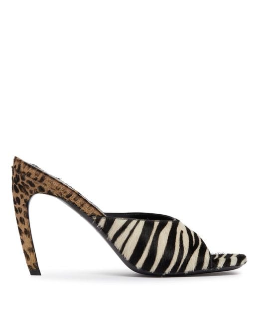 The Attico Natural Animalier Cavallino Mules