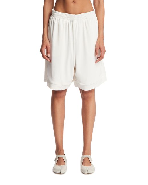 Nike White Skims Airy Relaxed Shorts