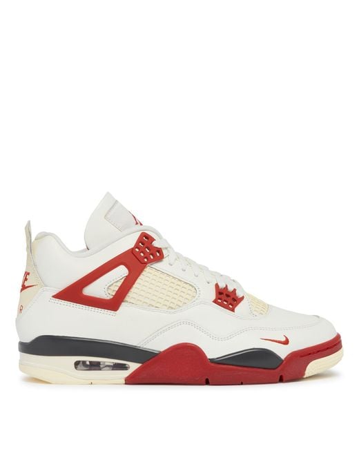 Nike White Bike Air X Nigel Sylvester X Air Jordan 4 Sneakers for men