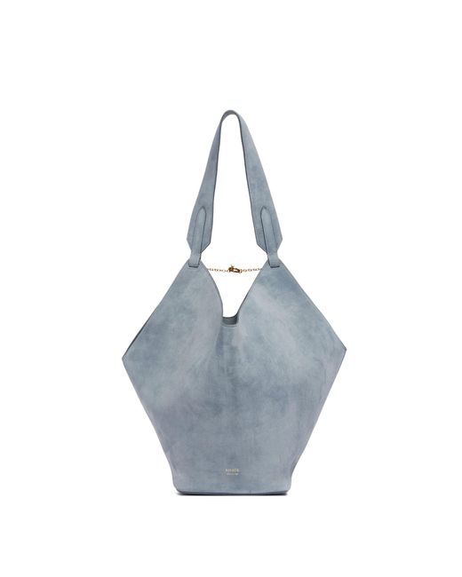Tote Lotus Piccola Azzurra di Khaite in Blue