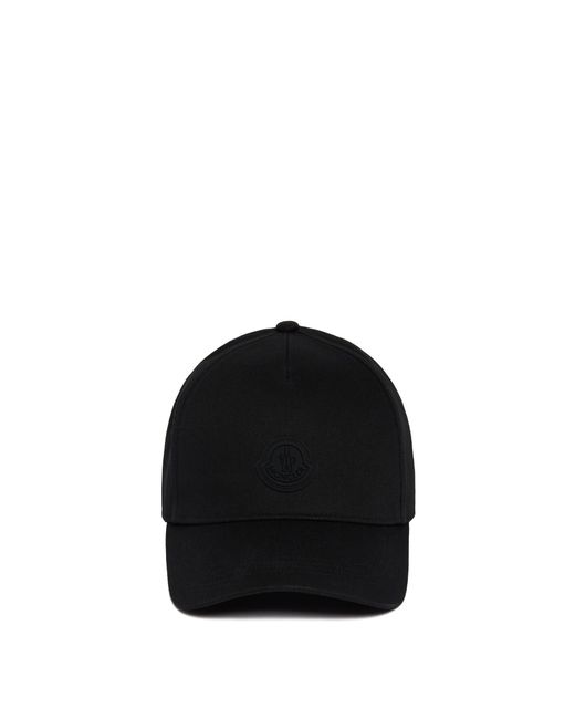 Cappellino Con Logo Nero di Moncler in Black da Uomo