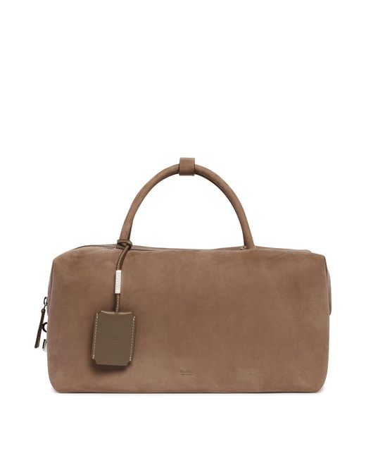 Max Mara Brown Holdall Large Bauletto Bag