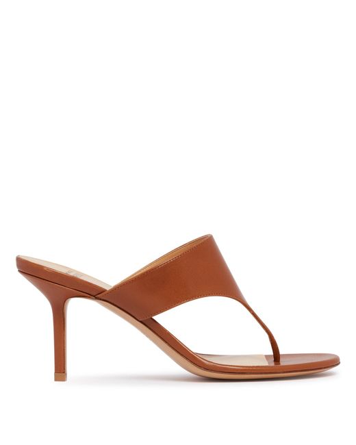 Francesco Russo Brown R1S1031 High Thong Sandals