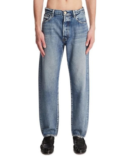 NEEDBY VINTAGE Blue Five-Pocket Jeans for men
