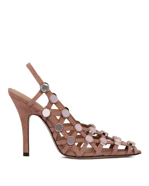 Slingback Grid Rosa di The Attico in Pink