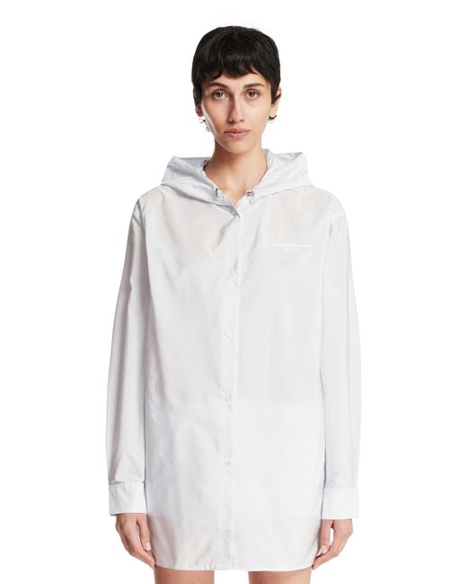Alexander Wang White Hooded Track Jacket