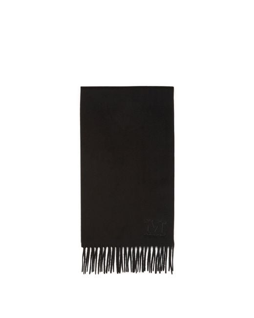 Max Mara Black Cashmere Scarf