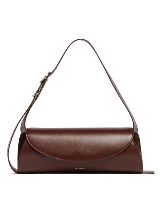 Borsa Cannolo Piccola Marrone di Jil Sander in Brown