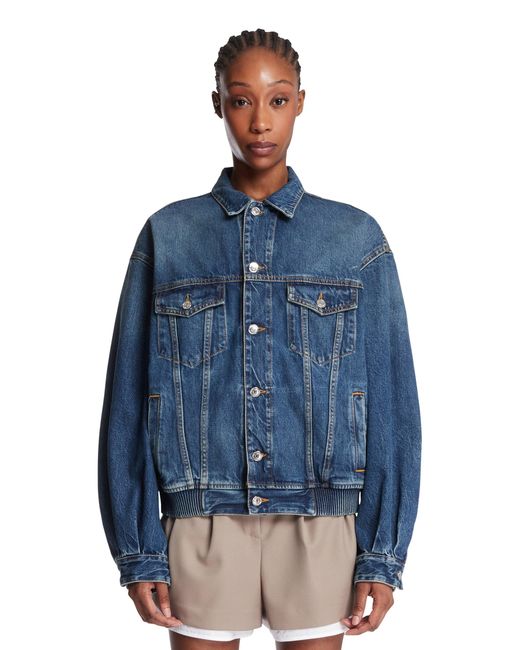 ARMARIUM Blue Vanni Denim Bomber Jacket