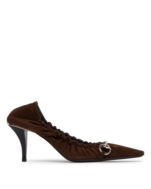 Gucci Brown Vittoria Elastic Pumps
