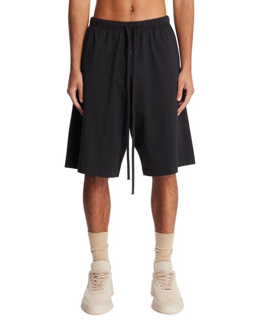 Fear Of God Black Relaxed Cotton Shorts for men