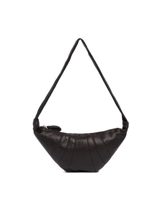 Lemaire Black Medium Croissant Bag for men