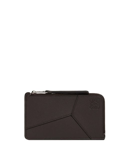 Portacarte Puzzle Edge Large di Loewe in Black da Uomo