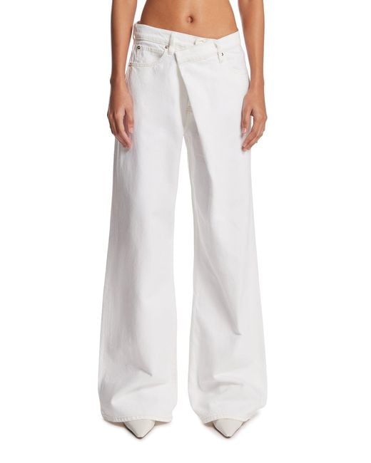 FRAME White X Alexandra Leclerc Crossover Loose Jeans