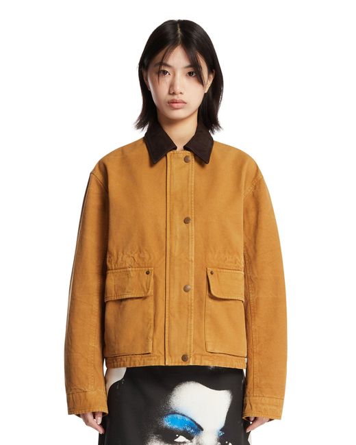 Acne Orange Canvas Jacket