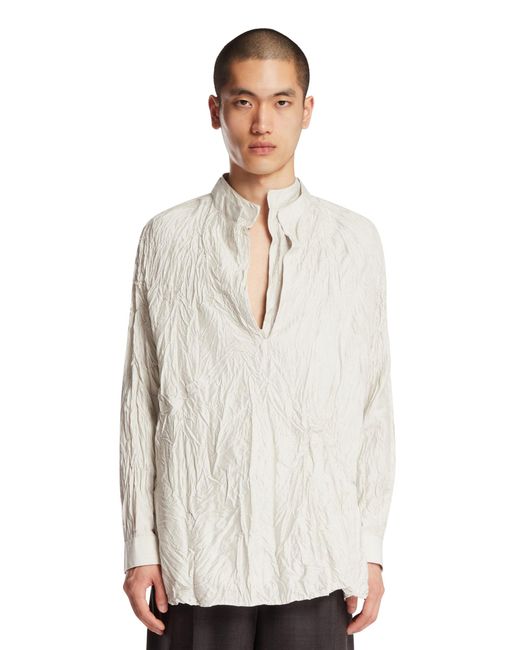 Zegna White Silk Shirt for men