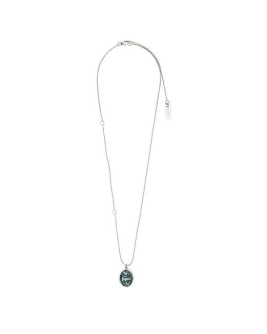 Lacoste White Charm Necklace