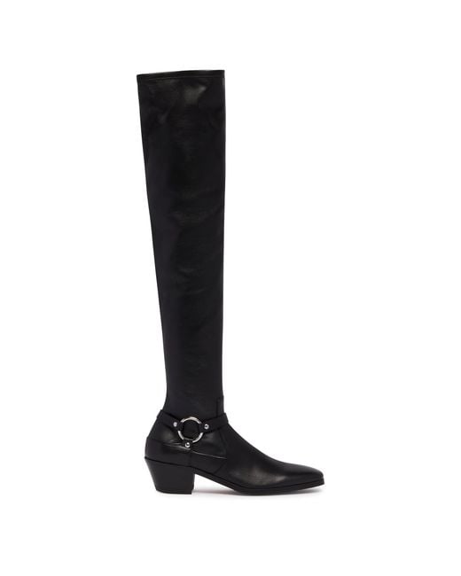 Tom Ford Black Leather High Boots
