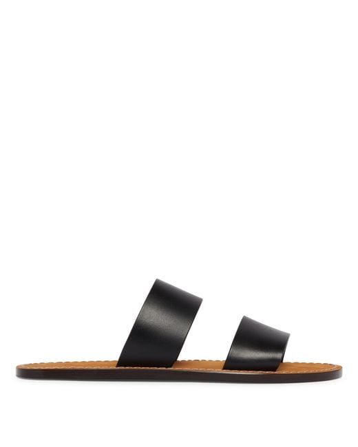 The Row Black Charlie Sandals
